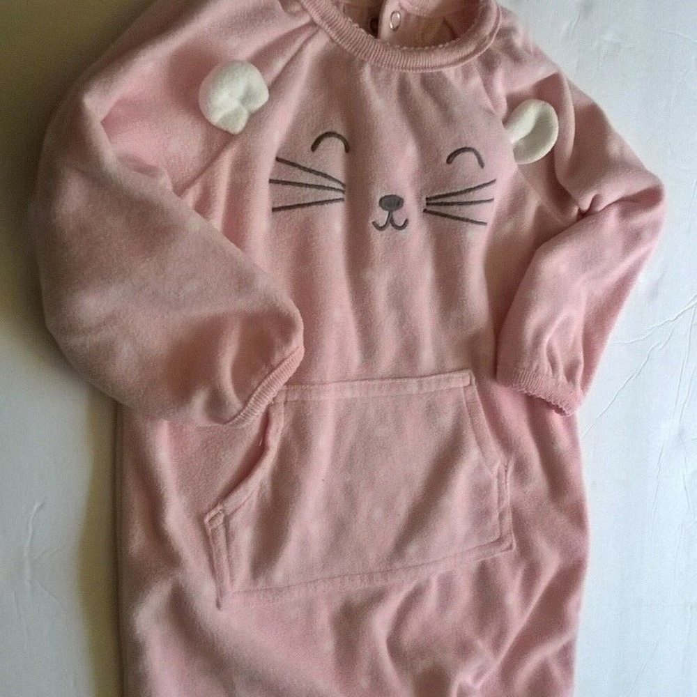 Carter’s Baby Girls 9 Mon 1 piece Sleeper Pajama - Picture 7 of 8